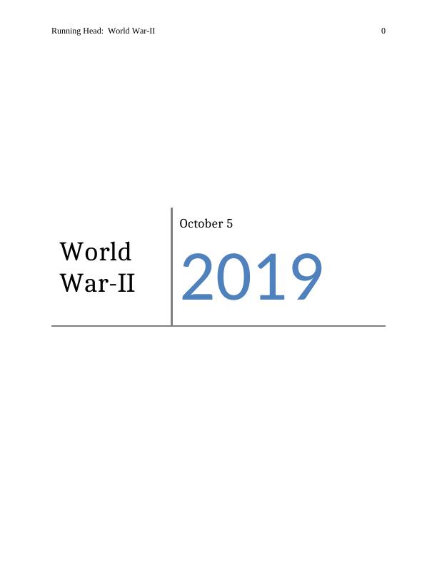 World War-II Assignment 2022_1