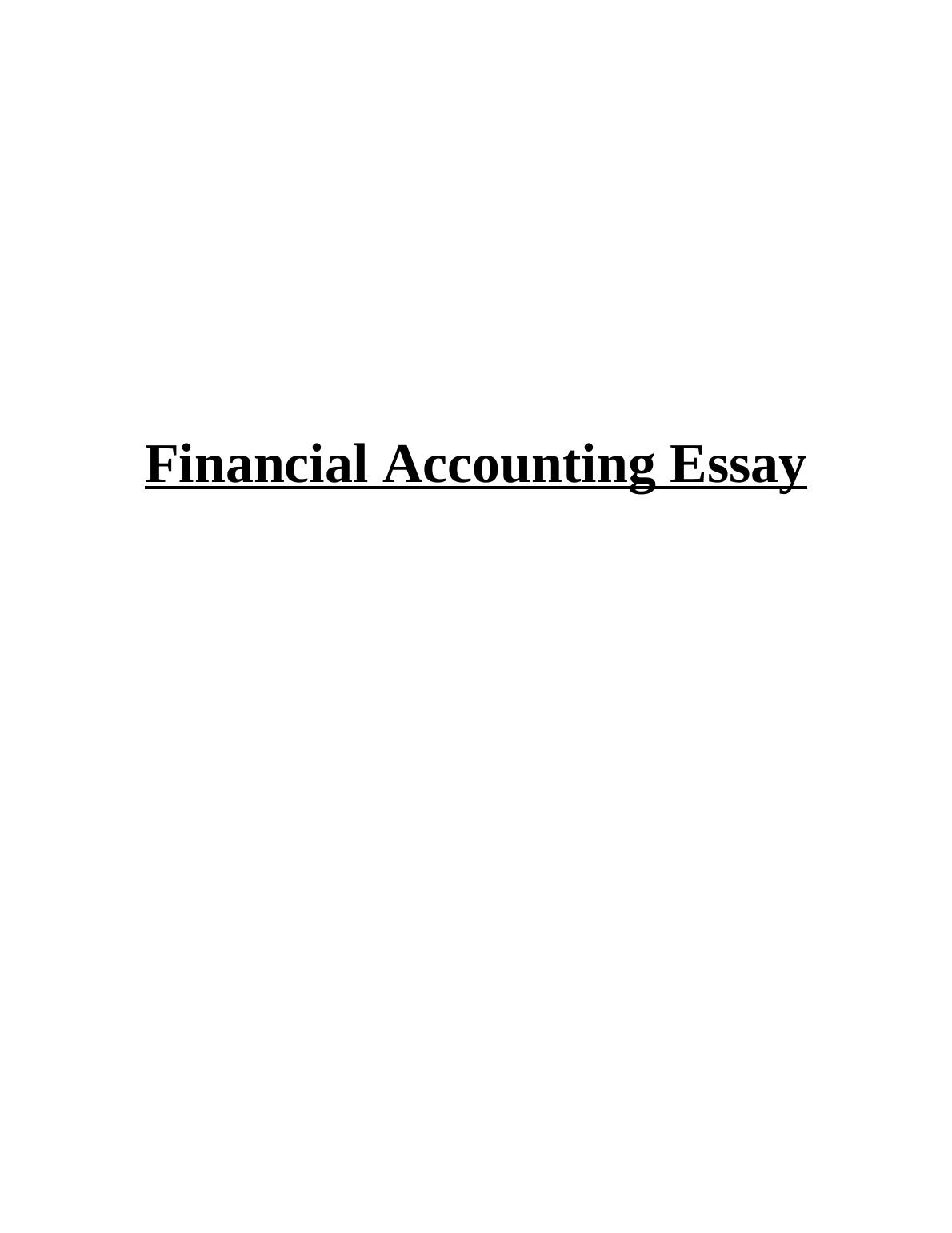accounting and finance college essay