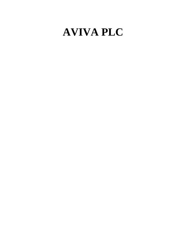 PESTLE analysis Assignment - AVIVA Plc_1