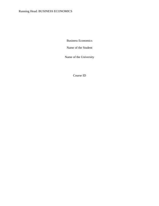 Business Economics Assignment Solution (pdf)_1