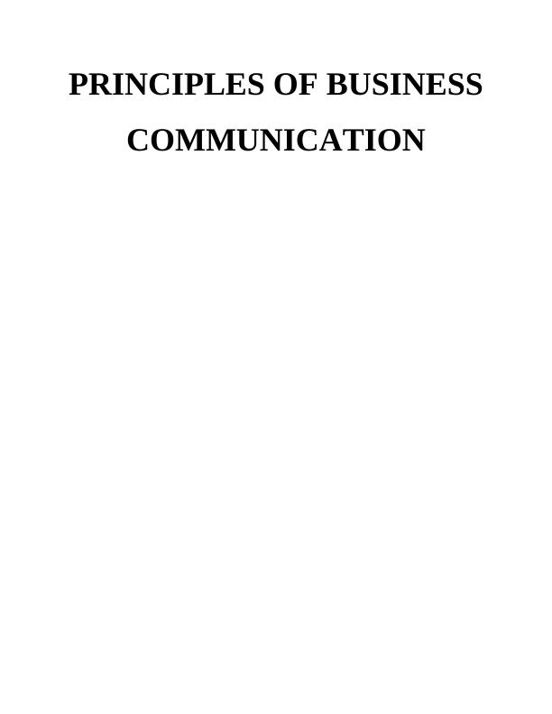 Introduce to the Principles of Business Communication_1