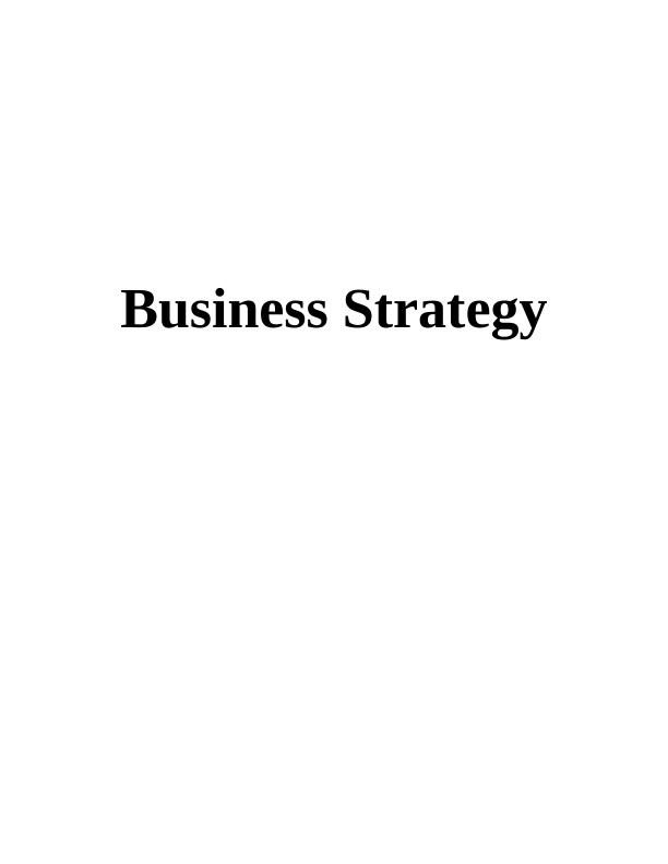 Assignment on Business Strategy of Waitrose_1