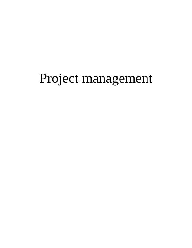 Project Management: Methodologies, Network Diagram, Stakeholder Analysis, Risk Analysis_1