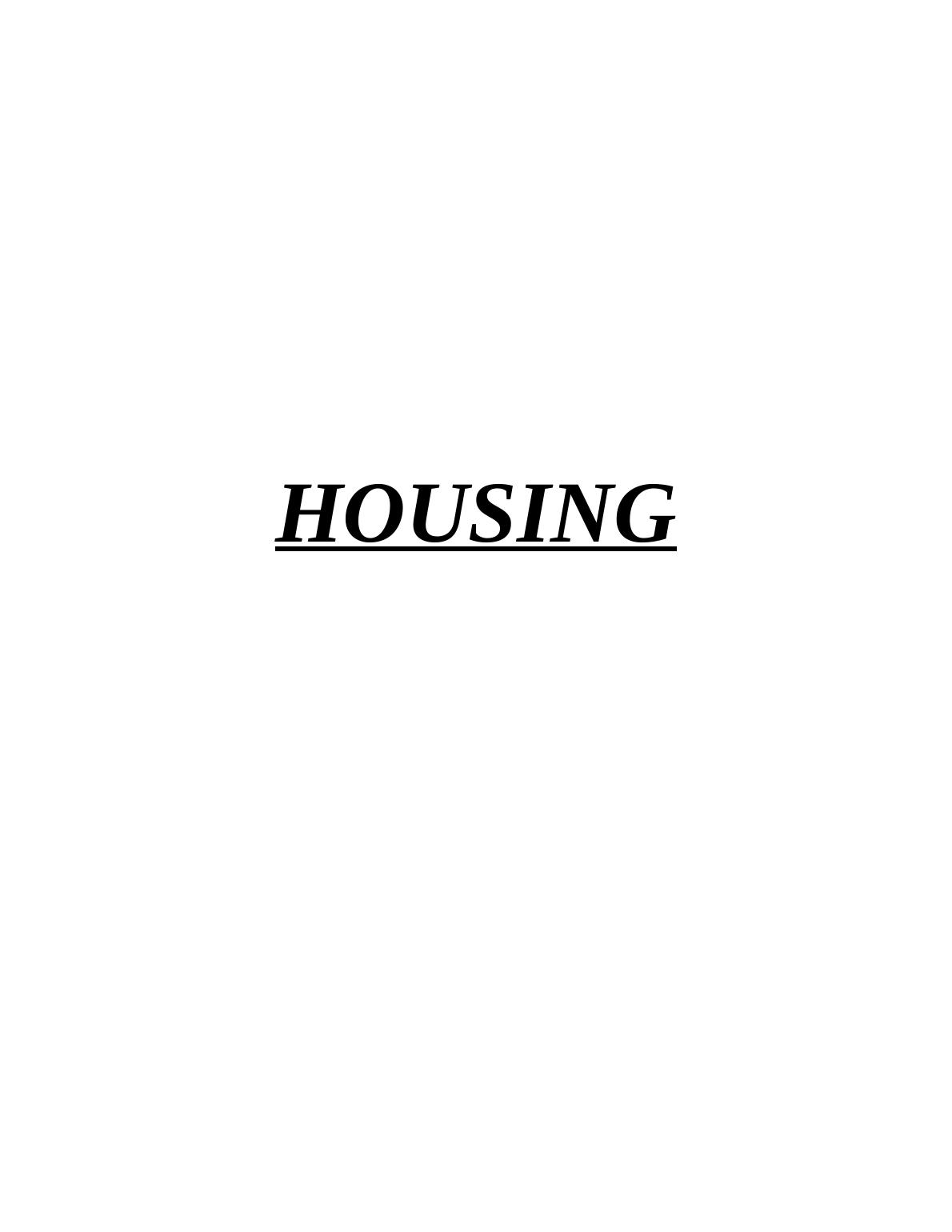 assignment in housing