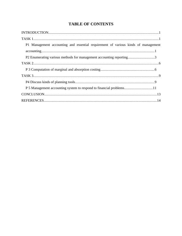 UNIT 5 : Management Accounting Assignment_2