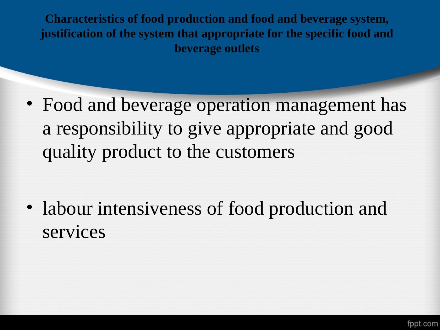 Food And Beverage Operations Management