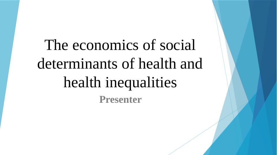 Economics of social determinants PDF_1
