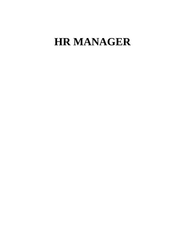 HR Manager: Building Strong HR Functions for Corporate Objectives_1
