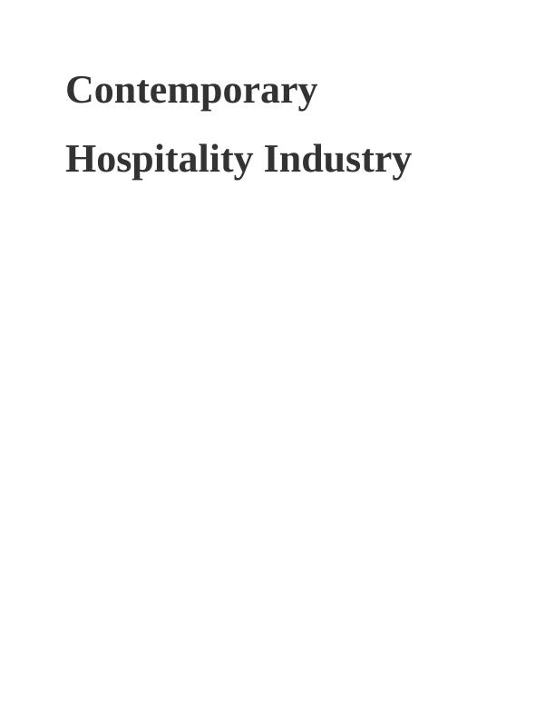 Scale, Scope and Diversity of the Hospitality Industry (Doc)_1