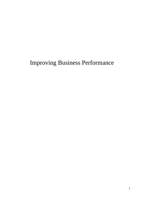 Improving Business Performance Executive Summary ZZA Accounting_1