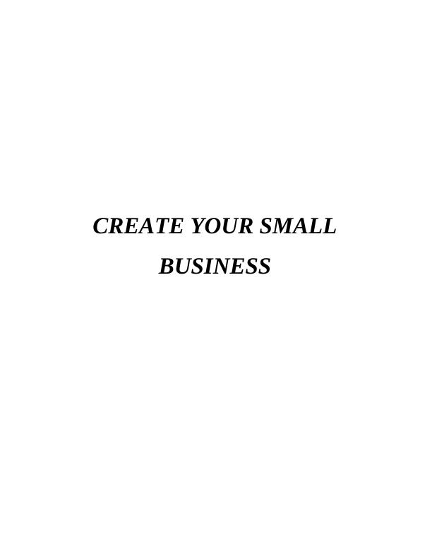Starting a Business: Assignment_1