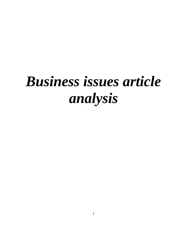 Business Issues Between Australia and China: Implications for Firms, Industry, and Consumers_1