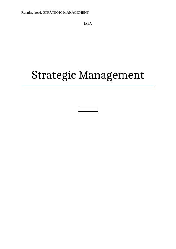 Strategic Management in  IKEA PDF_1