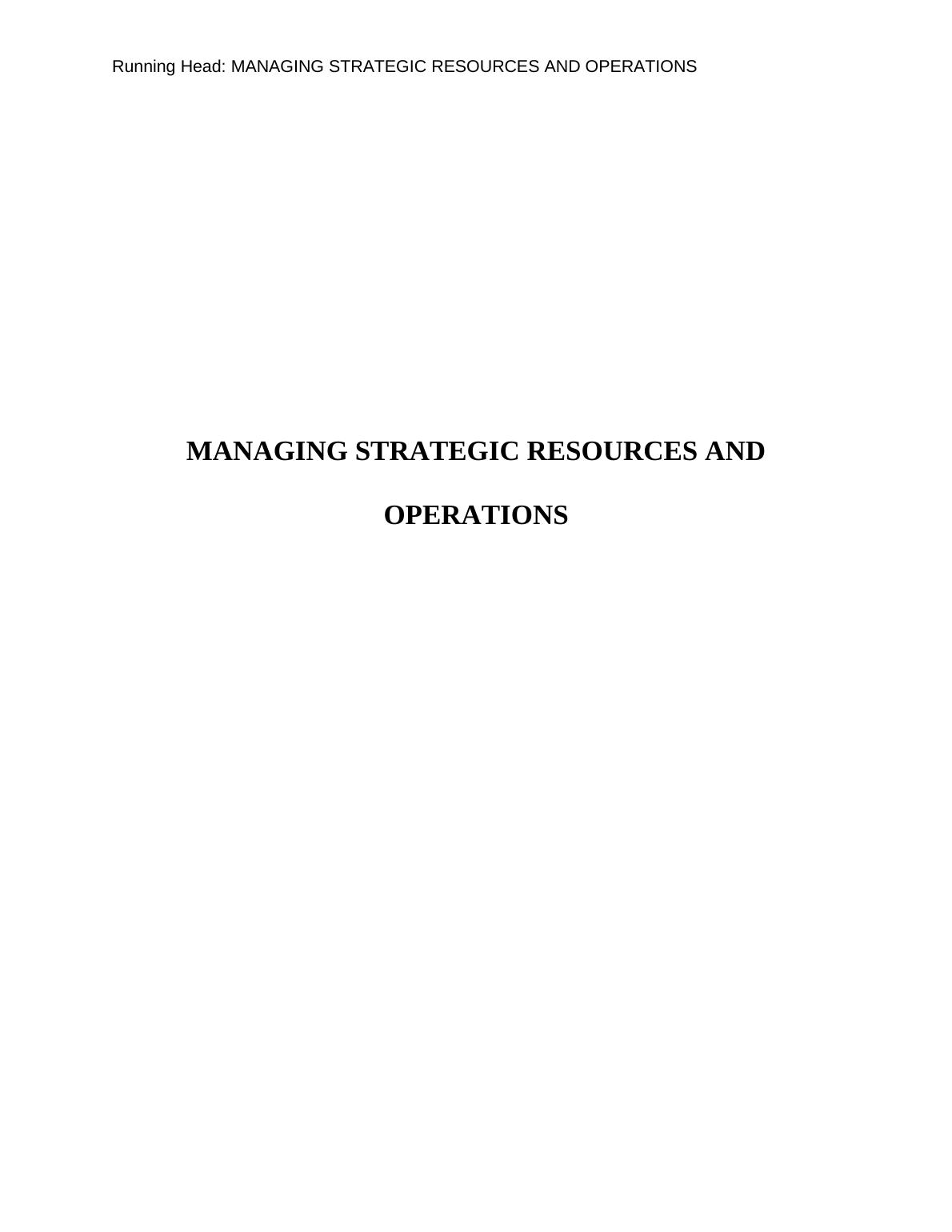 Managing Strategies | Assessment 1_1