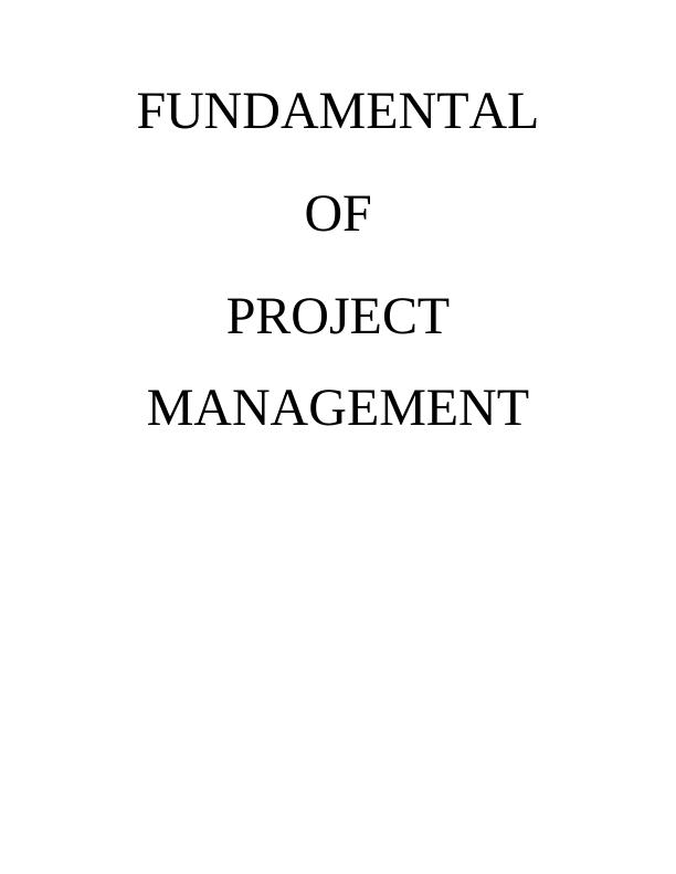 Fundamental of Project Management_1