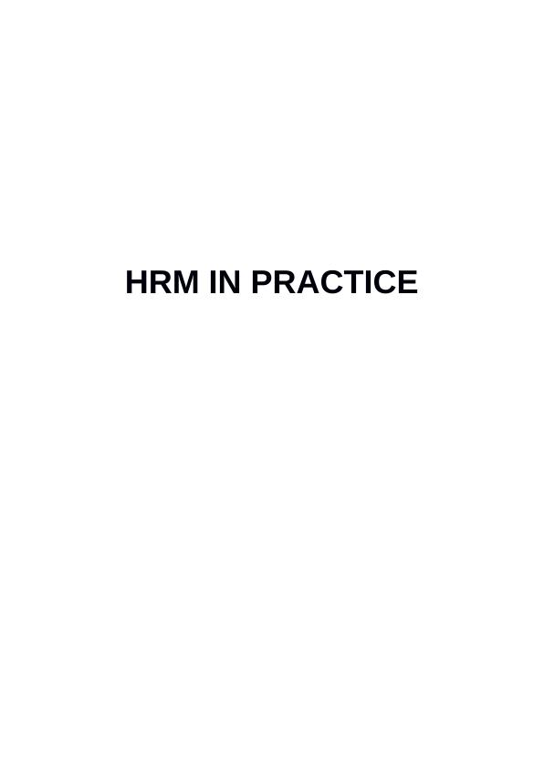 Introduction to HRM IN PRACTICE_1