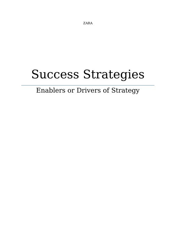 Enablers and Drivers for success Strategies Report 2022_1