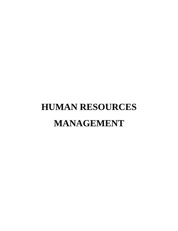 Human Resource Management of Aldi - Report_1