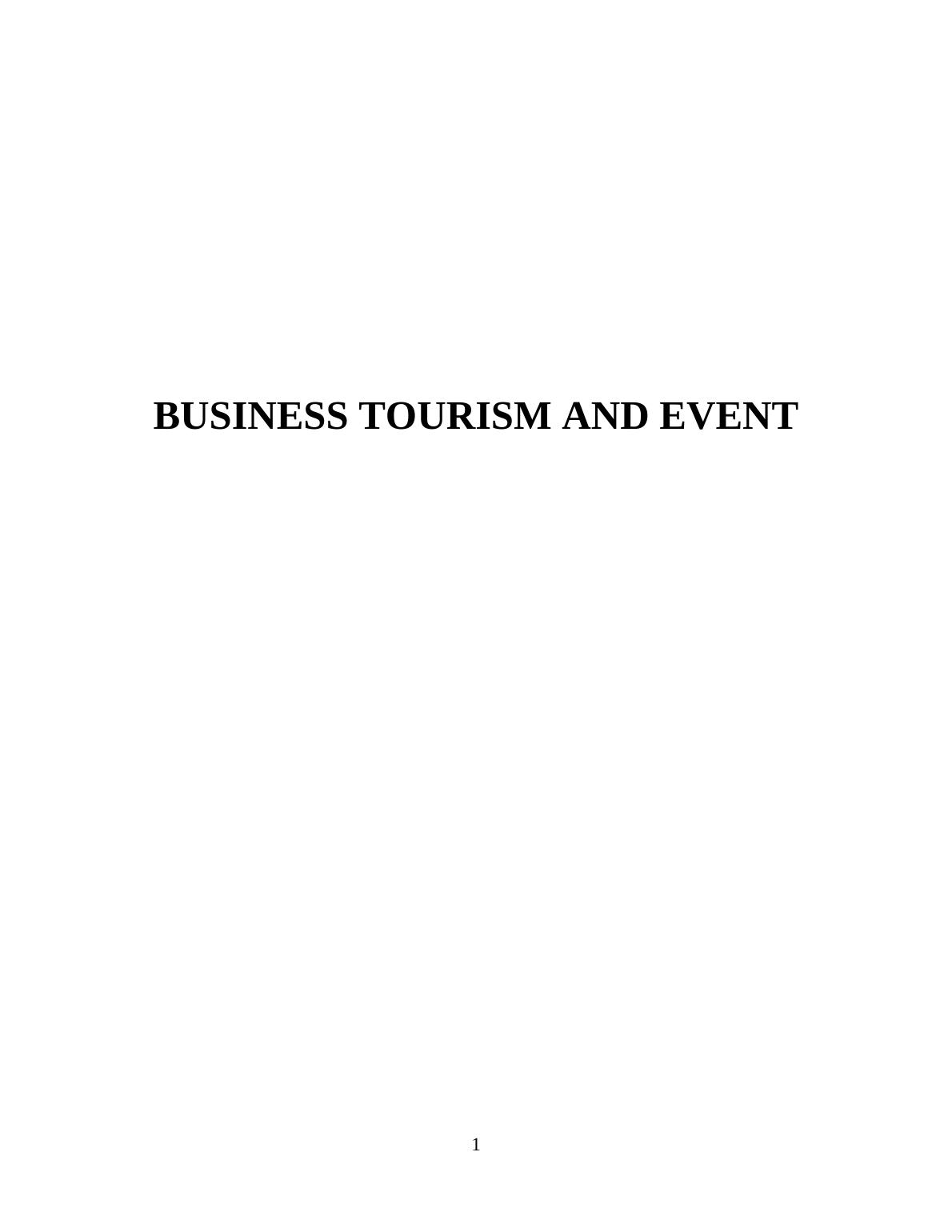 Business Tourism and Event Management_1