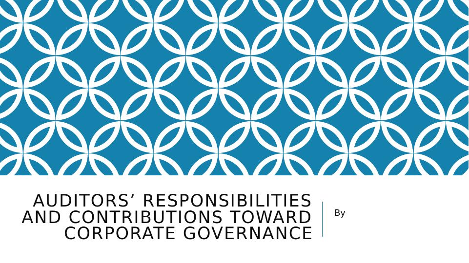 Auditors’ responsibilities and contributions toward corporate_1