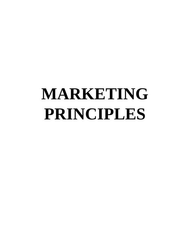 Various Elements of the Marketing Process- Doc_1