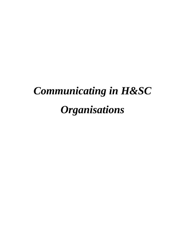 Communicating in H&SC Organisations_1