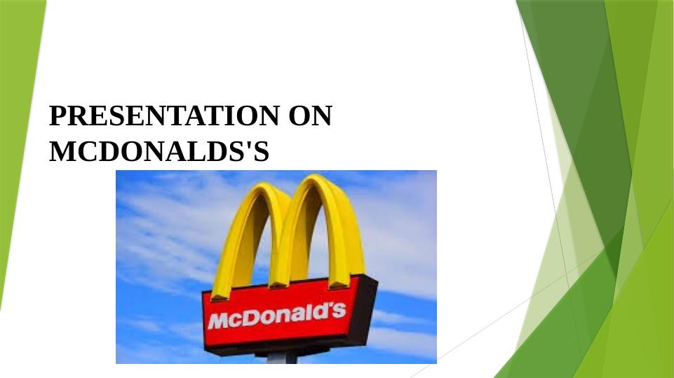 Presentation on McDonald's_1