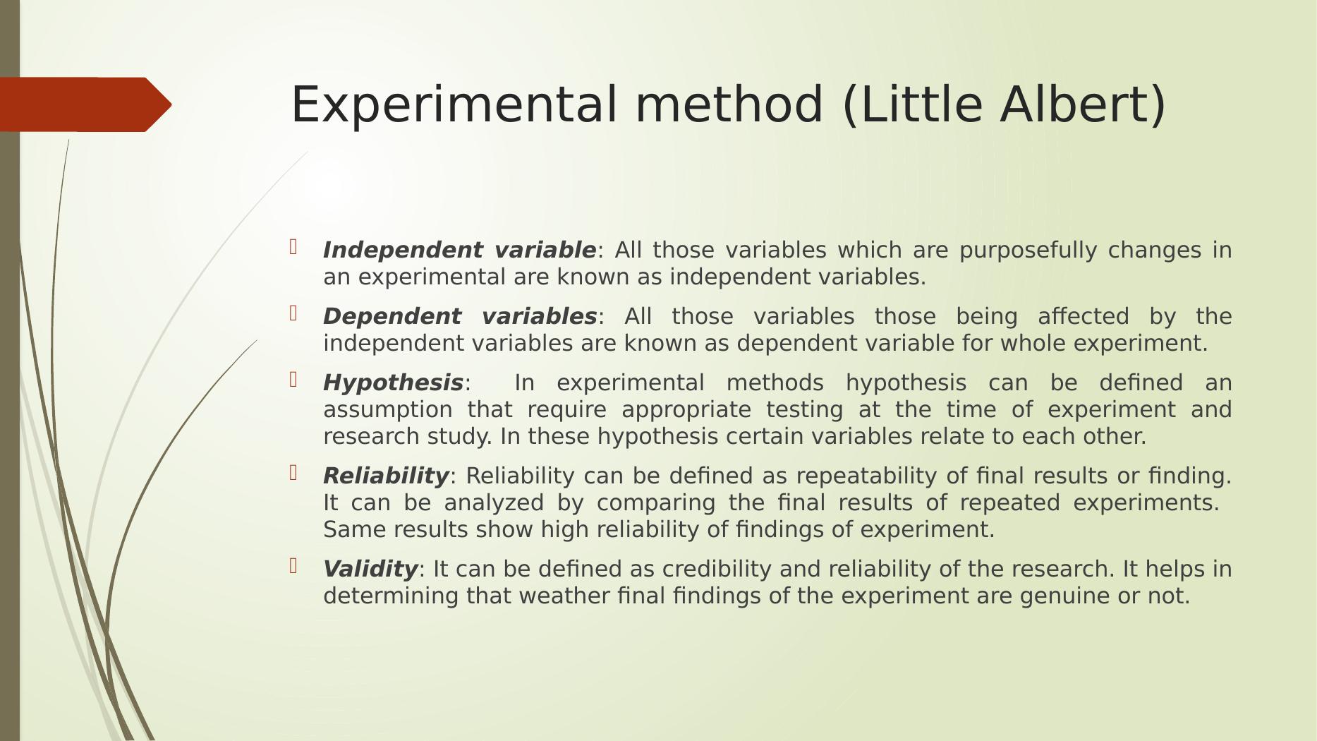 experimental psychology case study