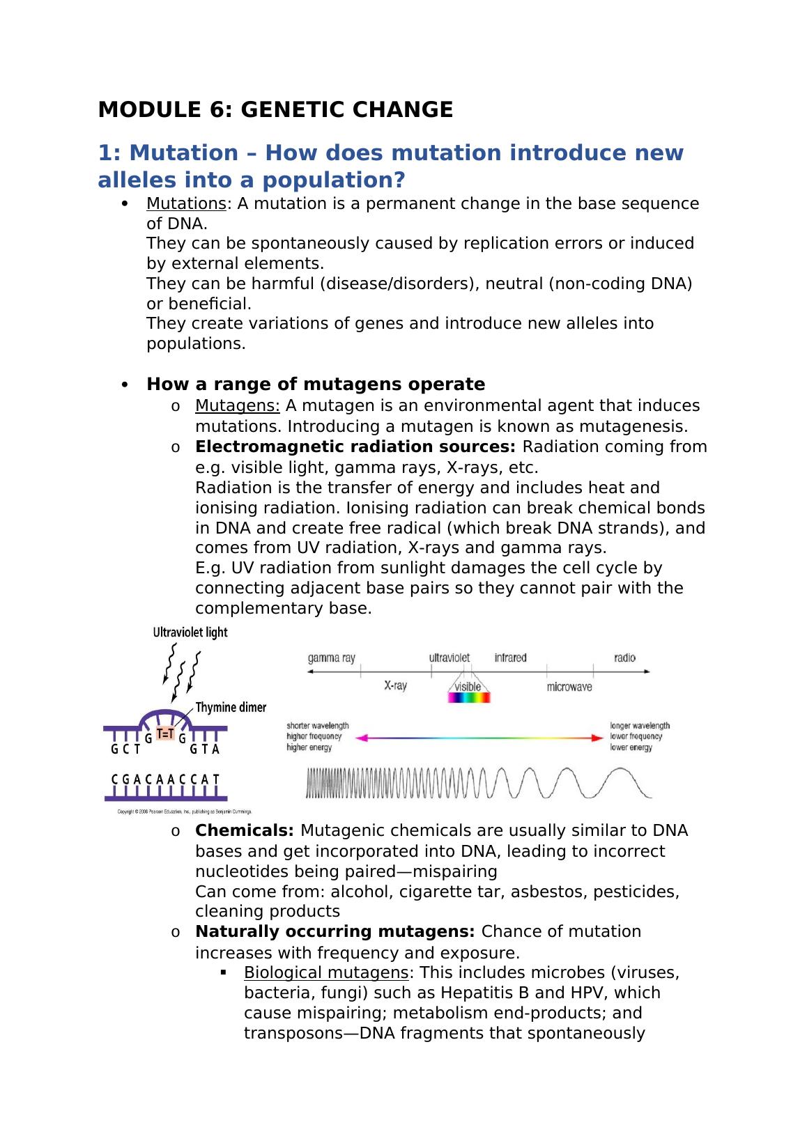 Genetic Change: Mutation and Biotechnology_1