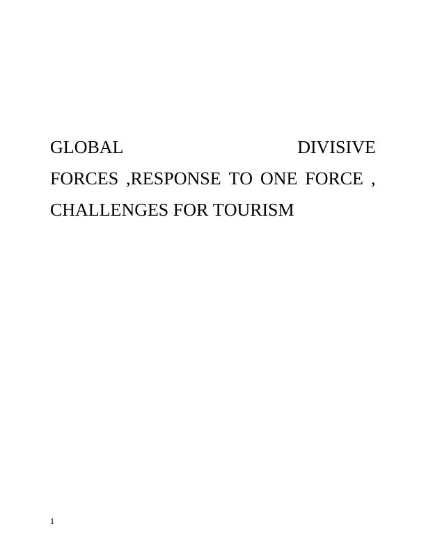 Factors Affecting Global Tourism_1