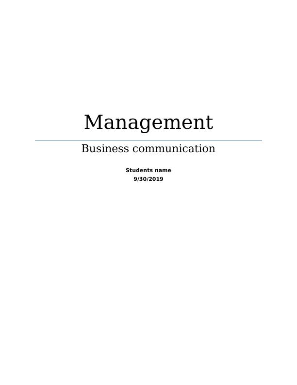 Business Communication: Types, Listening, Managing Relationships, Resolving Conflicts, Negotiating, Written Communication, Intercultural Communication, Social Media_1