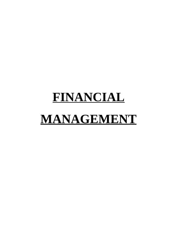 Assignment | Financial Management System_1