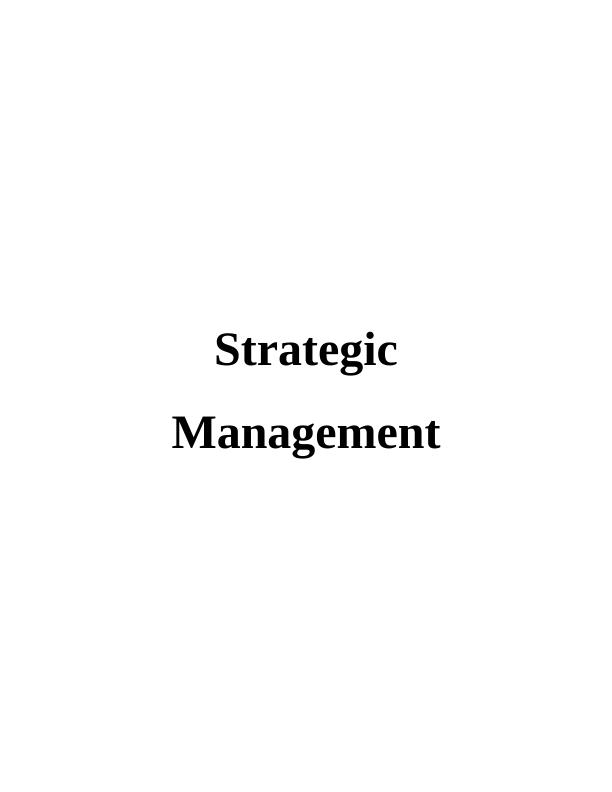 Strategic Management of Ryanair: Assignment_1