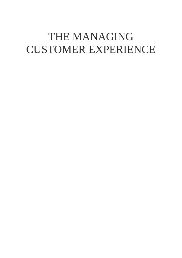 The Managing Customer Experience_1