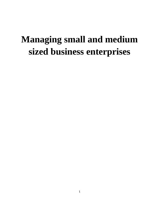Managing Small and Medium-Sized Business Enterprises_1