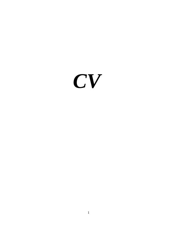 CV: A Comprehensive Guide to Writing a Curriculum Vitae_1