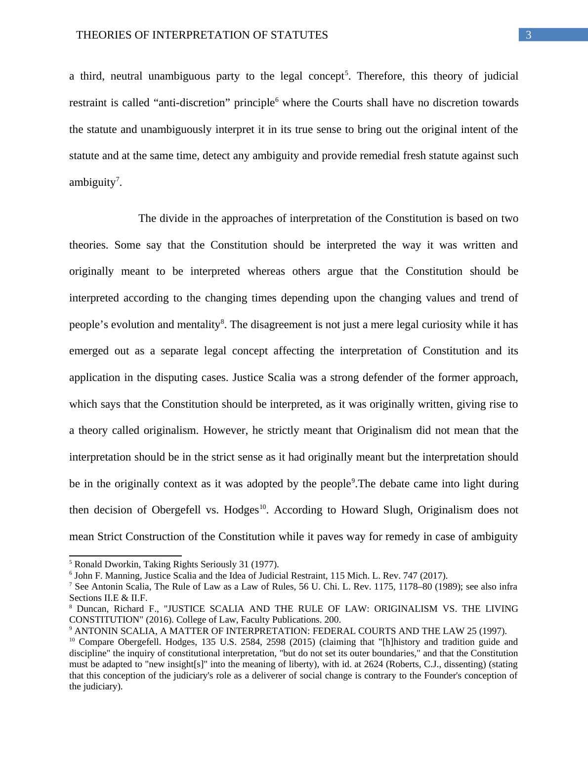 Theories of Interpretation of Statutes Desklib