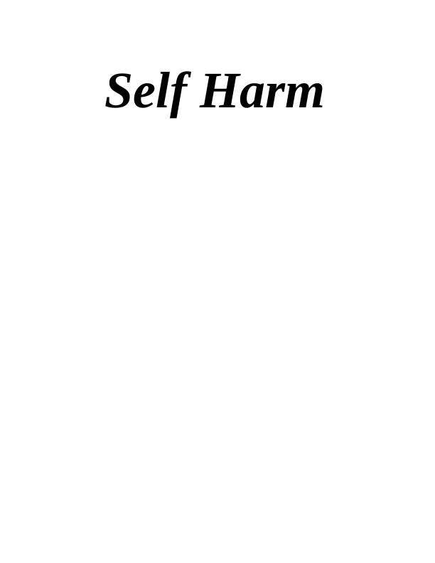 Self Harm- Doc_1