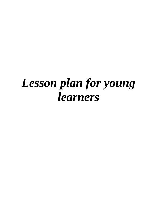 Lesson Plan for Young Learners_1