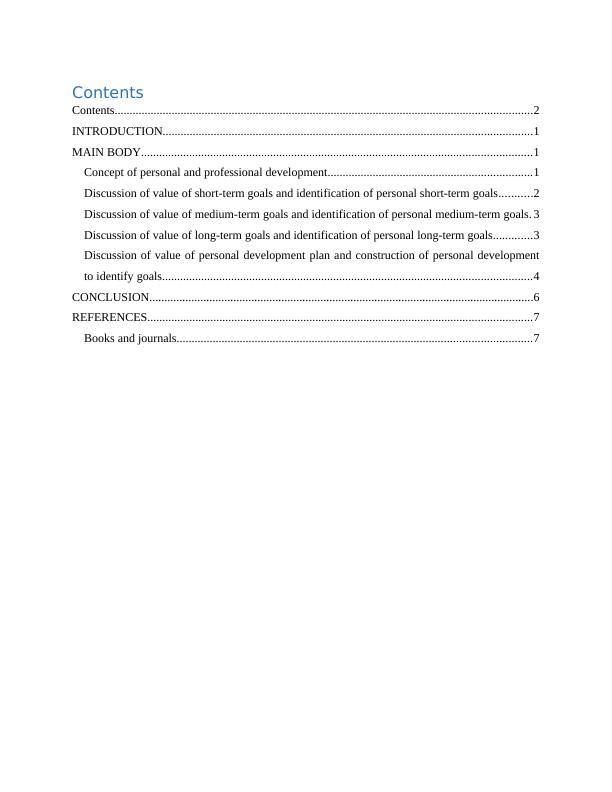 personal-development-report-desklib