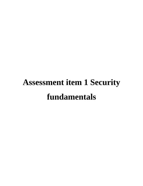 Security Fundamentals of ATM : Assignment_1