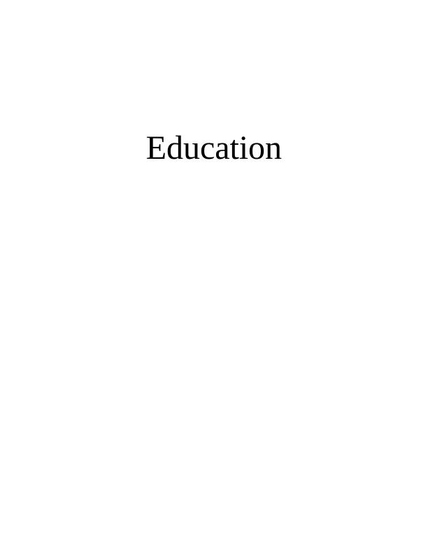 Essay on Importance of Education_1