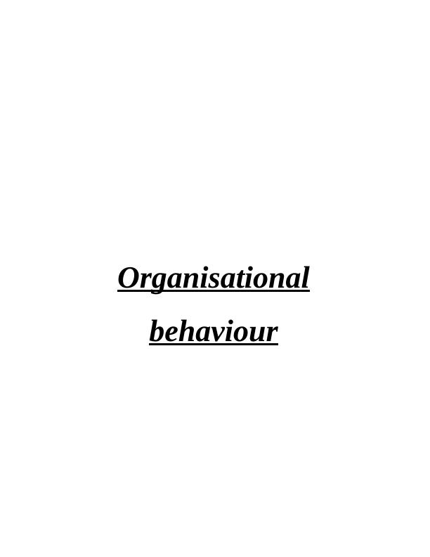 Organization Behavior of Ryanair_1