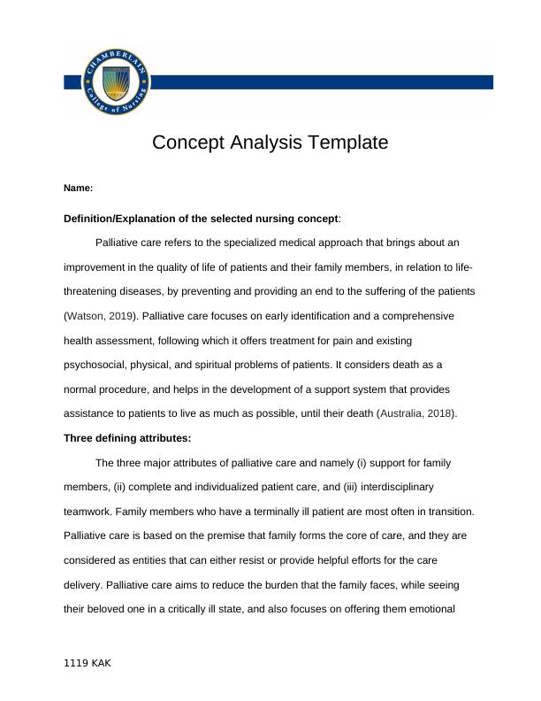 Concept Analysis Template | Nursing_1