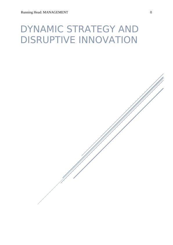Dynamic Strategy and Disruptive Innovation for Facebook: A Stakeholder View_1