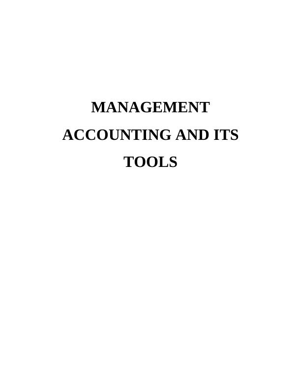 Accounting and Its Tools_1