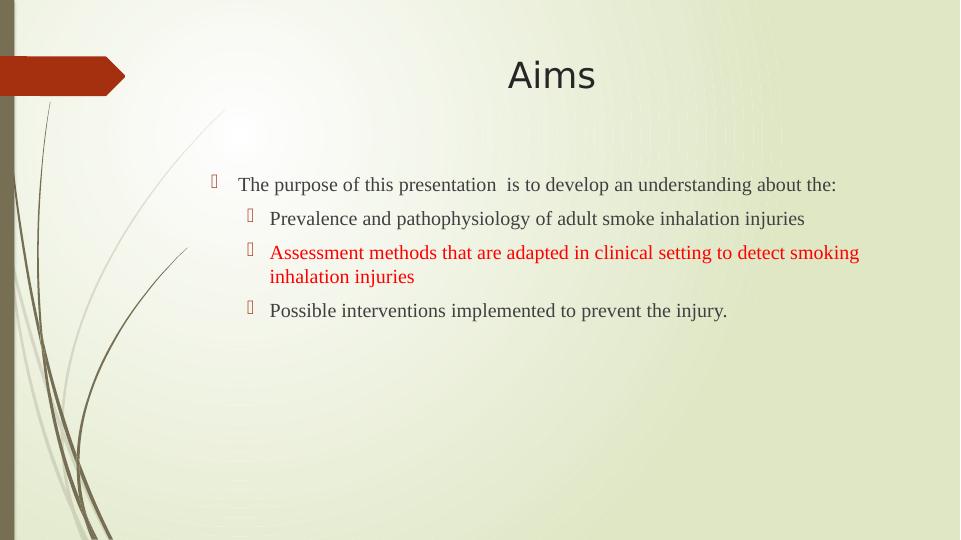 Emergency Management of Adult Smoke Inhalation Injuries - NURS3101