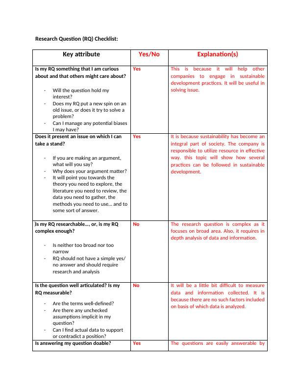 research question assignment