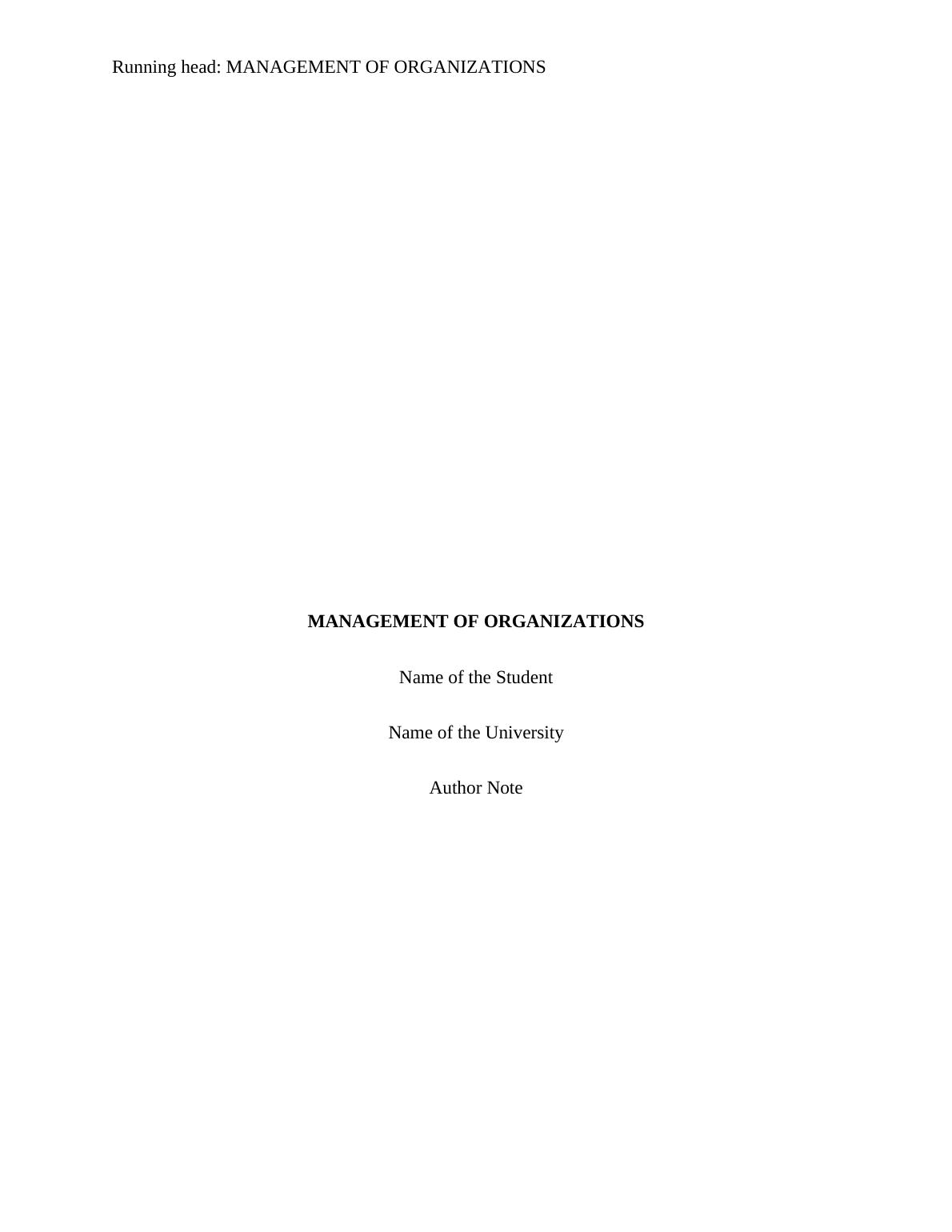 Management of Organization in various Countries