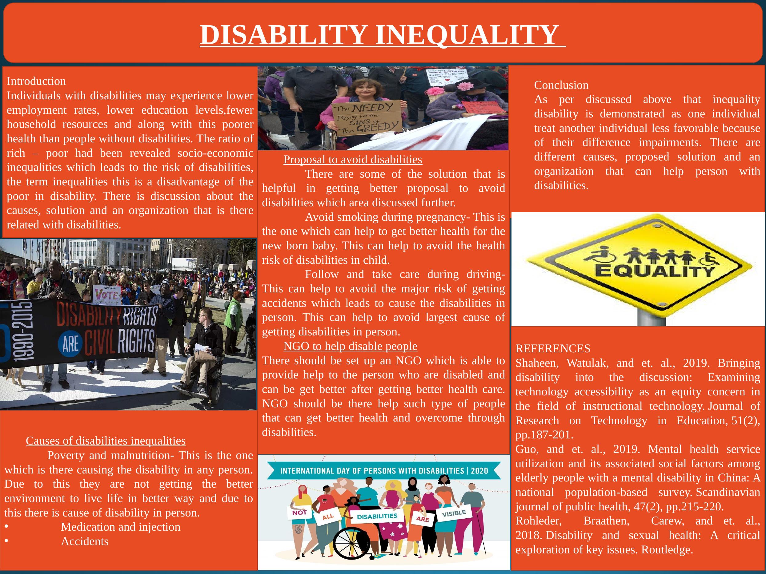 disability inequality essay